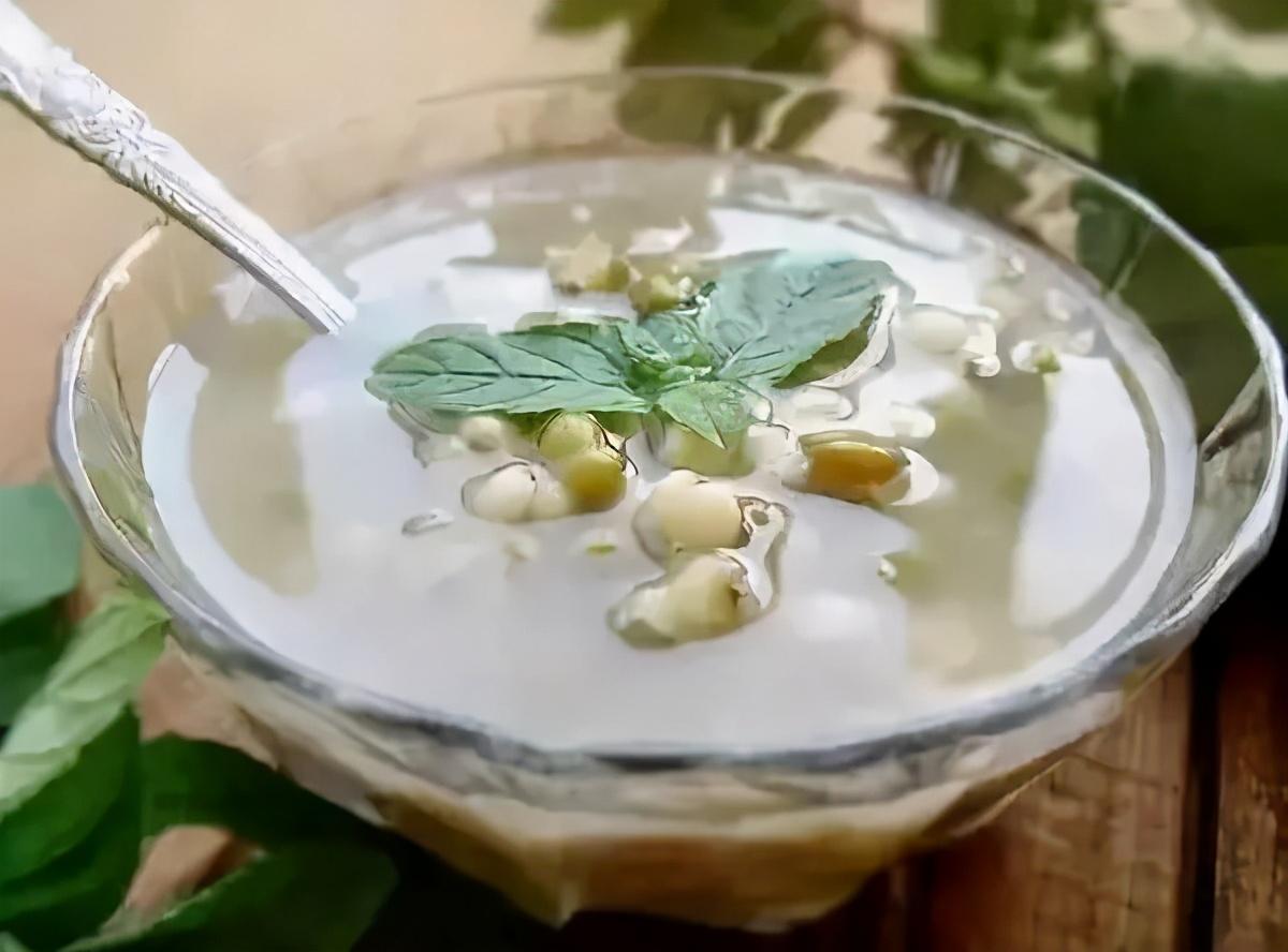 薄荷绿豆汤